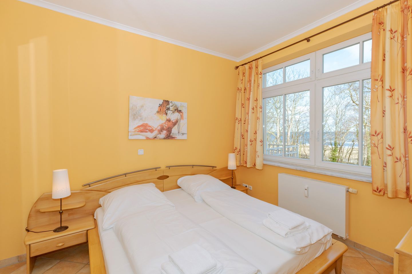 Dünenschloss Dünenschloss 1-26 Kühlungsborn - Schlafzimmer mit Doppelbett