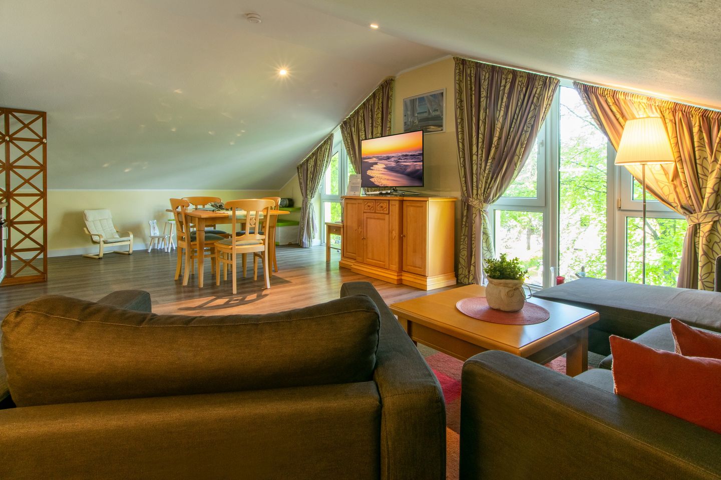 Strand-Park Strand-Park 231 Usedom - Wohn-Essbereich mit Couch