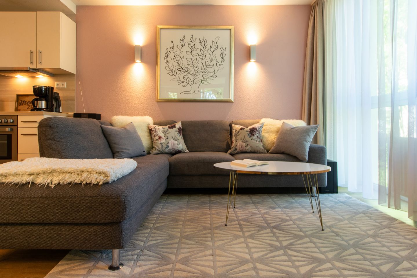 Strand-Park Strand-Park 113 Usedom - Wohn-Essbereich mit Couch