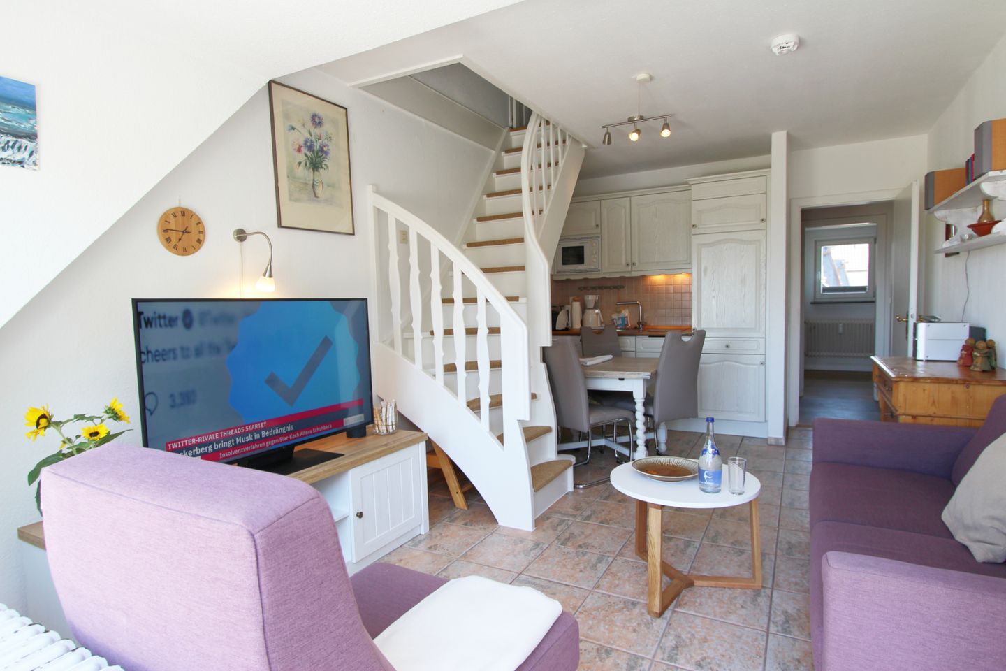 Seestraße 6A , App. 6 Wenningstedt - Wohnzimmer