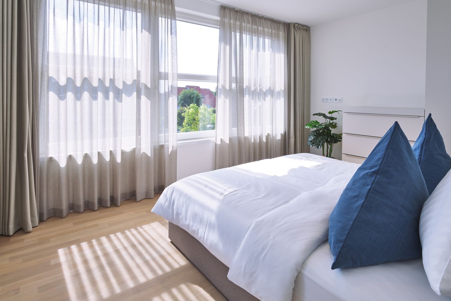 Lüttjeod Apartmentvilla Lüttjeod Apartmentvilla 08 Langeoog - Schlafzimmer mit Doppelbett