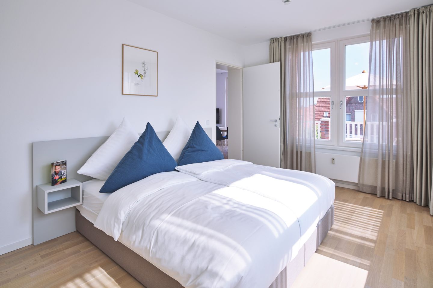 Lüttjeod Apartmentvilla Lüttjeod Apartmentvilla 08 Langeoog - Schlafzimmer mit Doppelbett