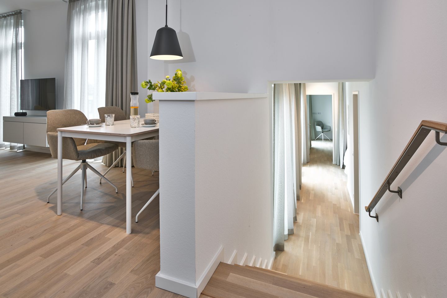 Lüttjeod Apartmentvilla Lüttjeod Apartmentvilla 09 Langeoog - Wohn-Essbereich mit Couch