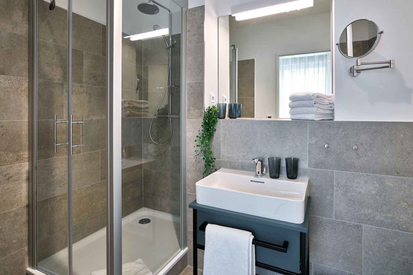 Lüttjeod Apartmentvilla Lüttjeod Apartmentvilla 09 Langeoog - Badezimmer mit Dusche