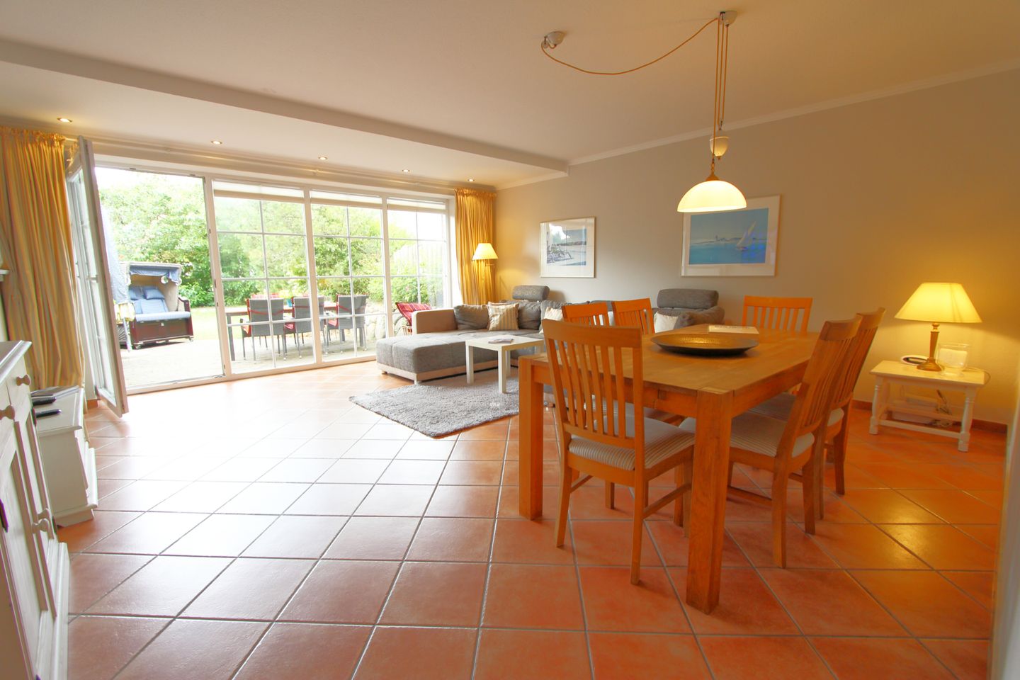 Haus Albatros - Westerlandstr. 21 B Wenningstedt - Wohnzimmer