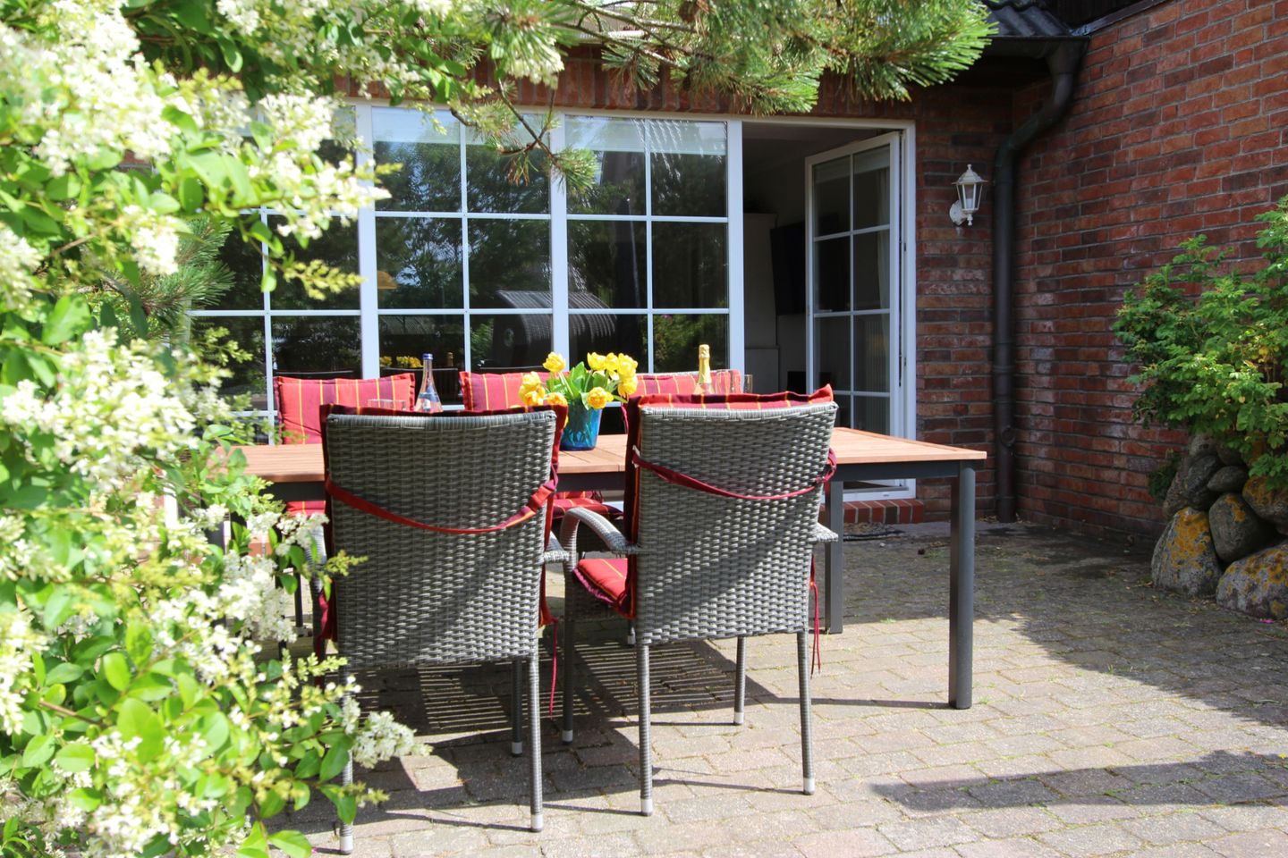 Haus Albatros - Westerlandstr. 21 B Wenningstedt - Terrasse