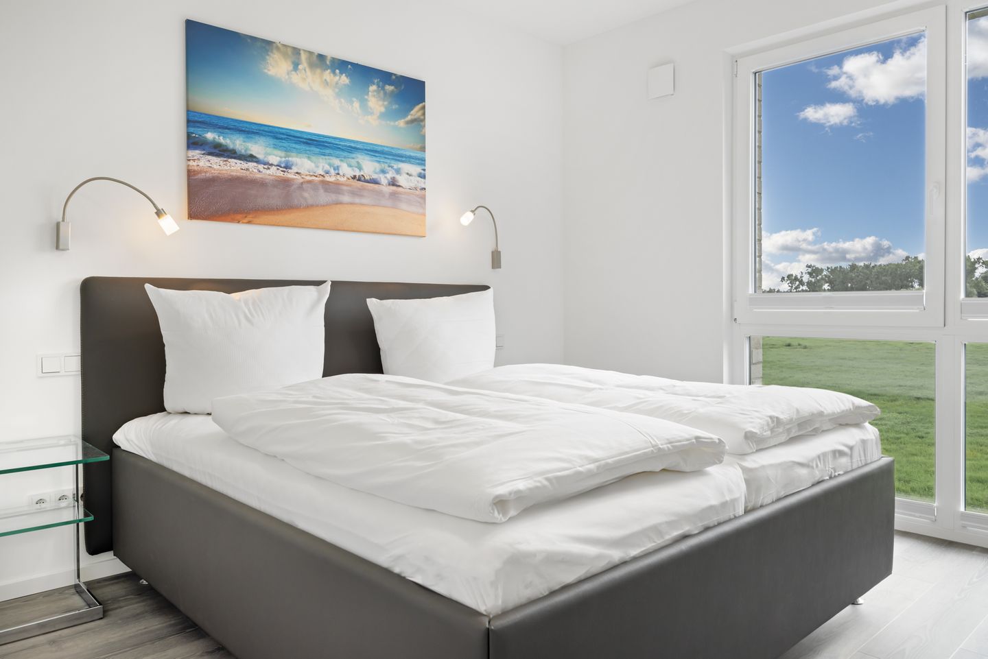 Weiße Villen Weiße Villen 2-16 Boltenhagen - Schlafzimmer mit Doppelbett