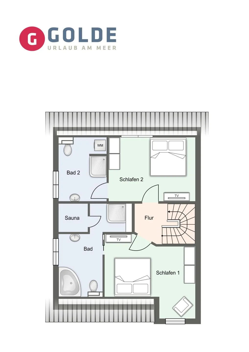 Summer Diek Ferienhaus Summerdiek 7 SPO Ording - Grundriss