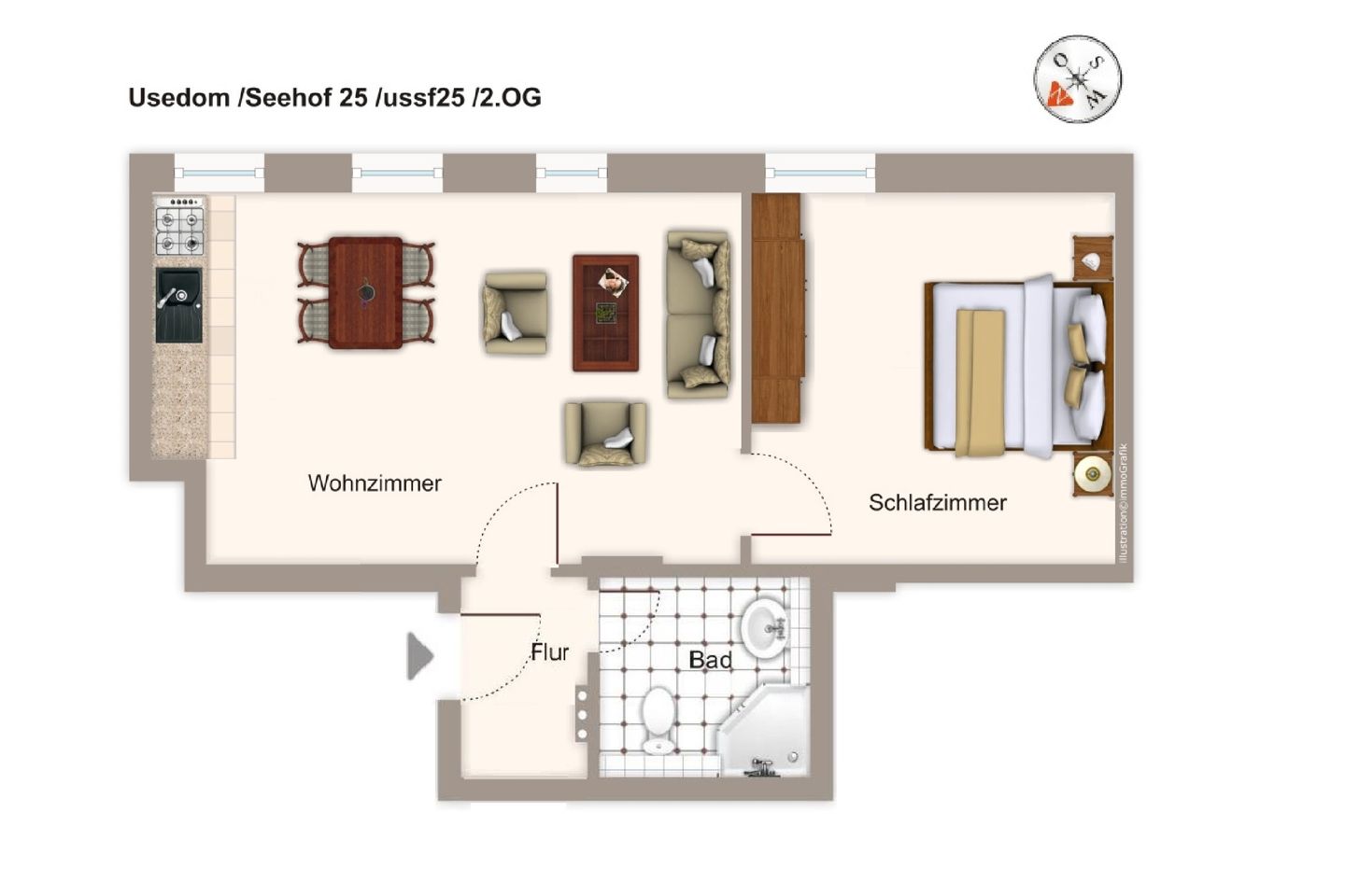 Seehof Seehof 25 Usedom - Grundriss