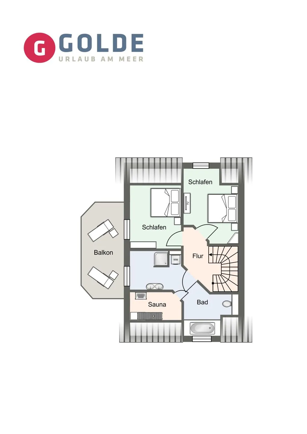 Summer Diek Reetdachhaus Summerdiek 9 SPO Ording - Grundriss