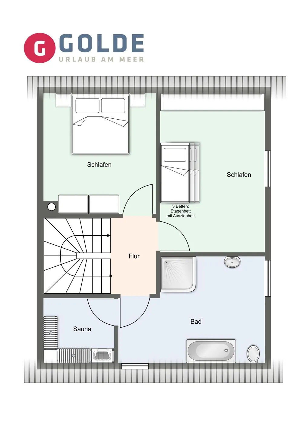 Ferienhaus Sonnenschein Sonnenschein SPO Dorf - Grundriss
