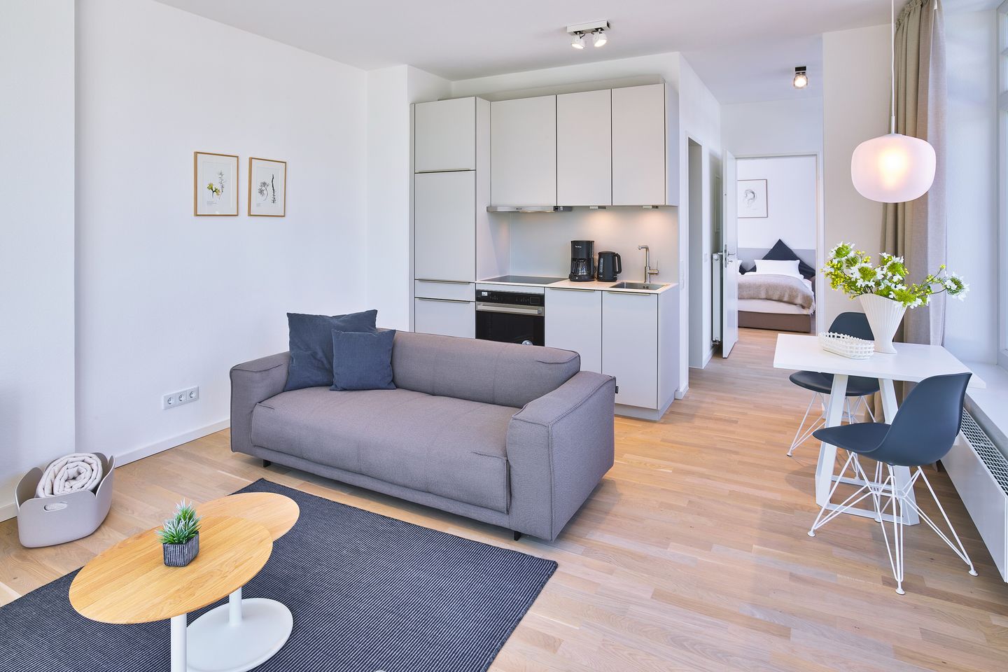 Lüttjeod Apartmentvilla Lüttjeod Apartmentvilla 01 Langeoog - Wohn-Essbereich mit Küchenzeile