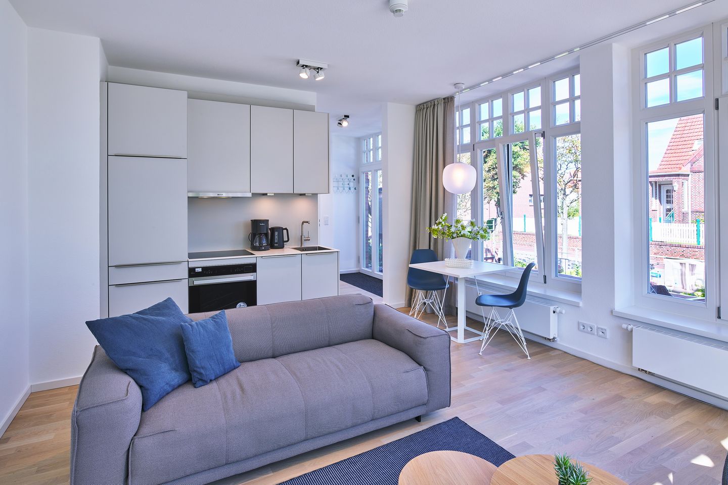 Lüttjeod Apartmentvilla Lüttjeod Apartmentvilla 01 Langeoog - Wohn-Essbereich mit Küchenzeile