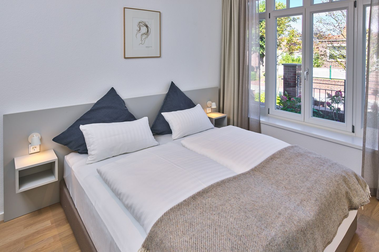 Lüttjeod Apartmentvilla Lüttjeod Apartmentvilla 01 Langeoog - Schlafzimmer mit Doppelbett