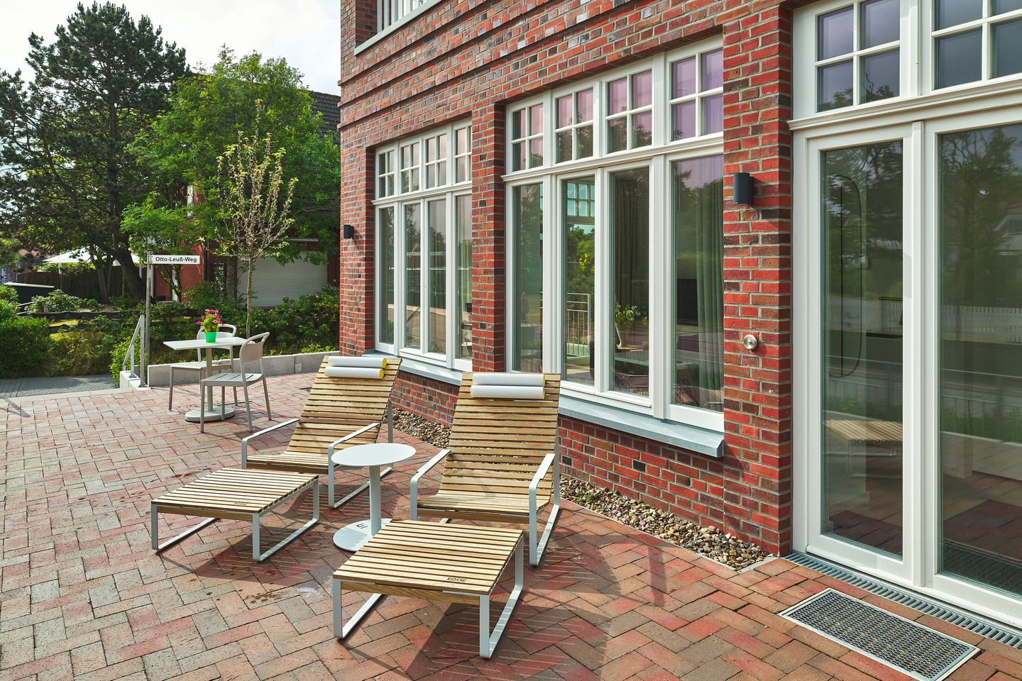 Lüttjeod Apartmentvilla Lüttjeod Apartmentvilla 01 Langeoog - Terrasse mit Gartenmöbeln