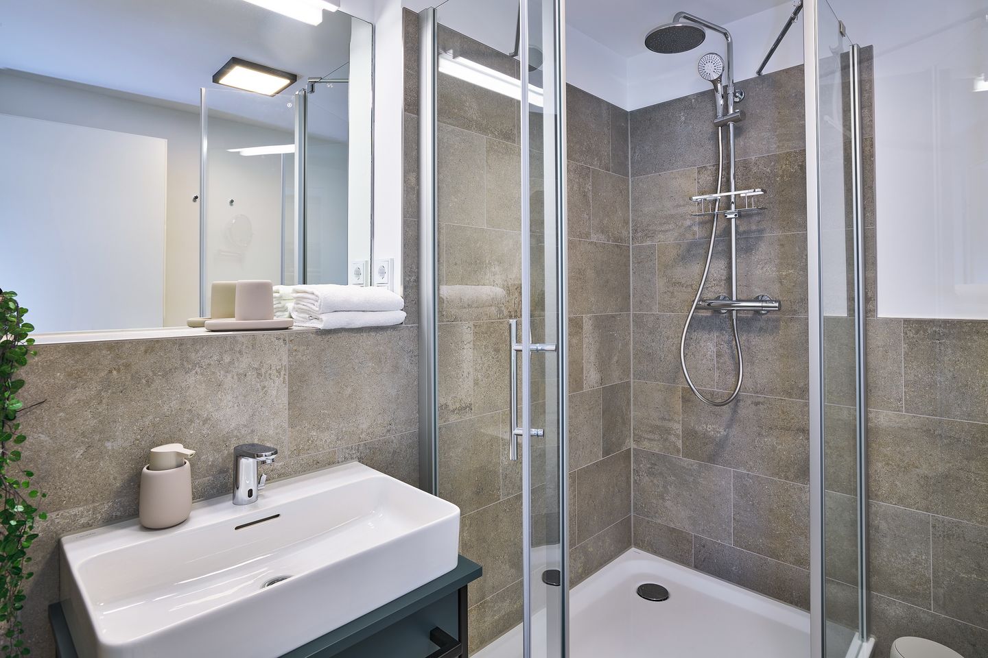 Lüttjeod Apartmentvilla Lüttjeod Apartmentvilla 04 Langeoog - Badezimmer mit Dusche