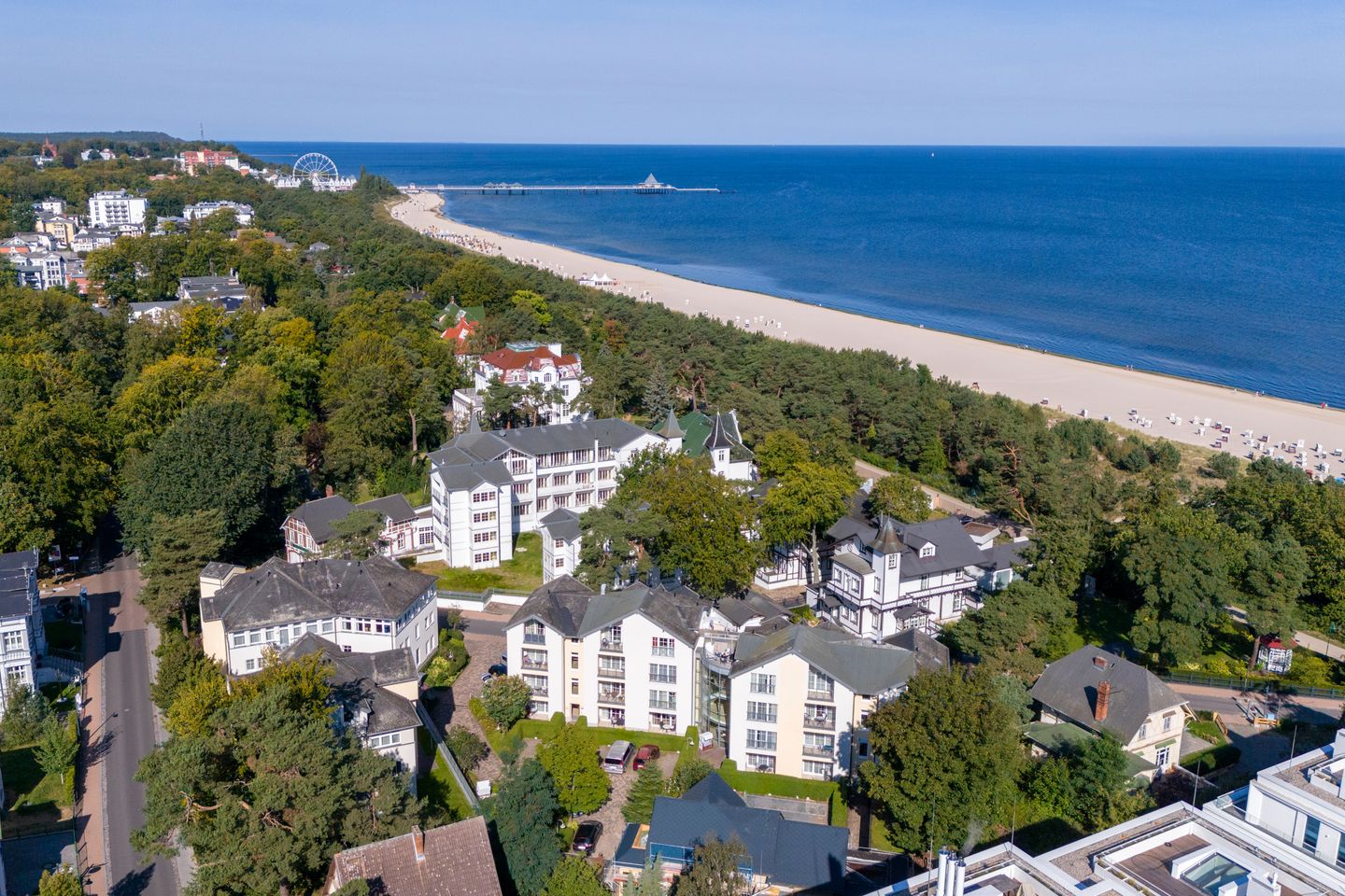  Inselstrand Usedom - Luftaufnahme Inselstrand