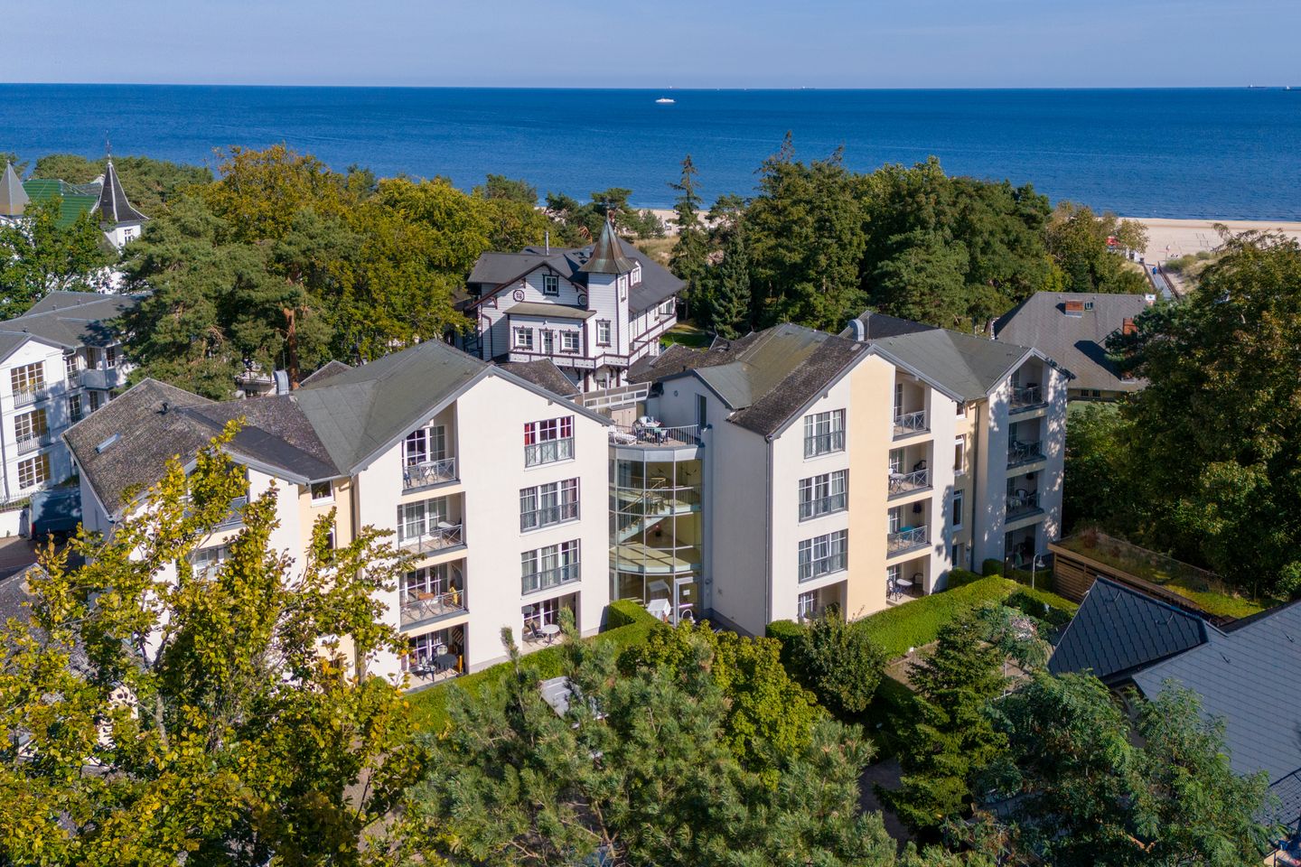  Inselstrand Usedom - Vogelperspektive Inselstrand