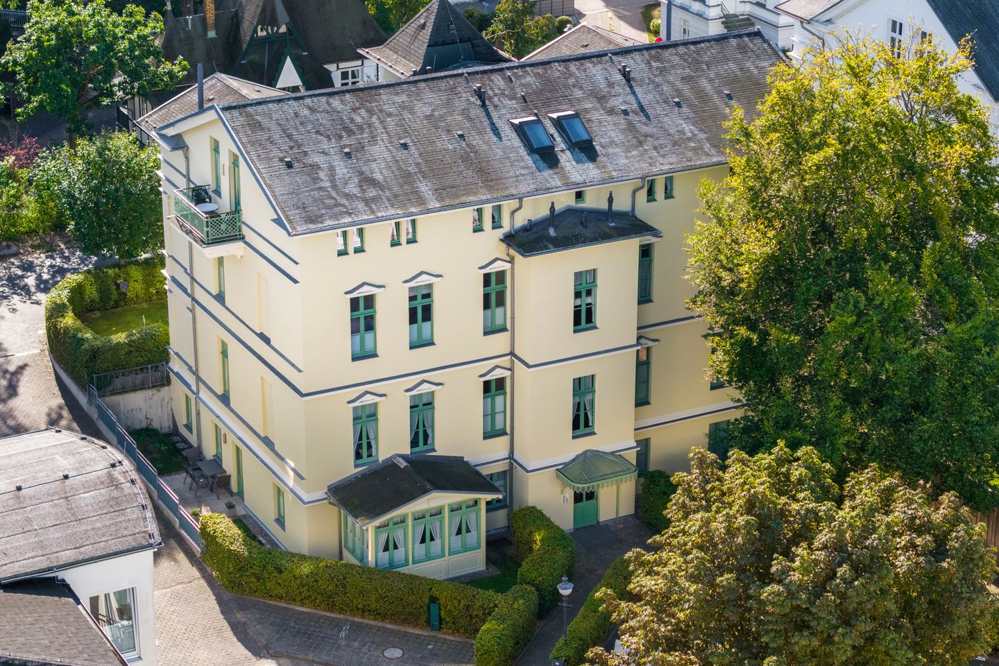  Villa am Ostseestrand Usedom - Fassade / Eingang