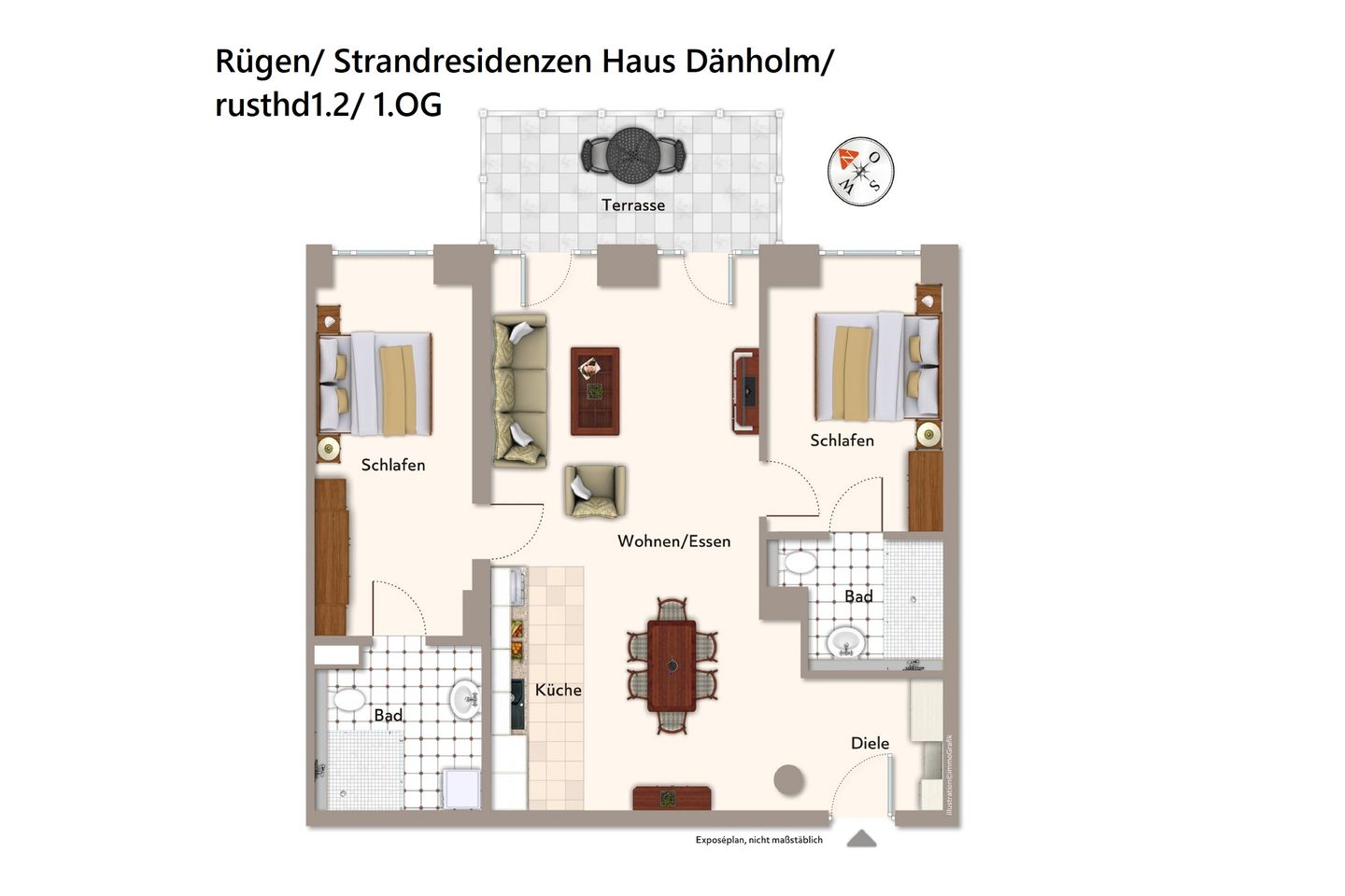 Strandresidenzen Binz-Prora Strandresidenzen Binz-Prora D1.2 Rügen - Grundriss