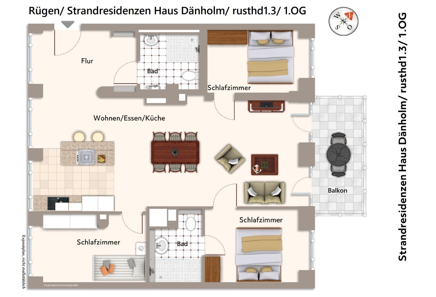 Strandresidenzen Binz-Prora Strandresidenzen Binz-Prora D1.3 Rügen - Grundriss