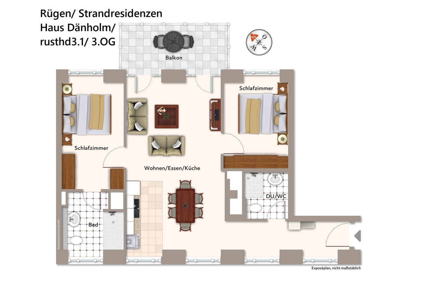 Strandresidenzen Binz-Prora Strandresidenzen Binz-Prora D3.1 Rügen - Grundriss