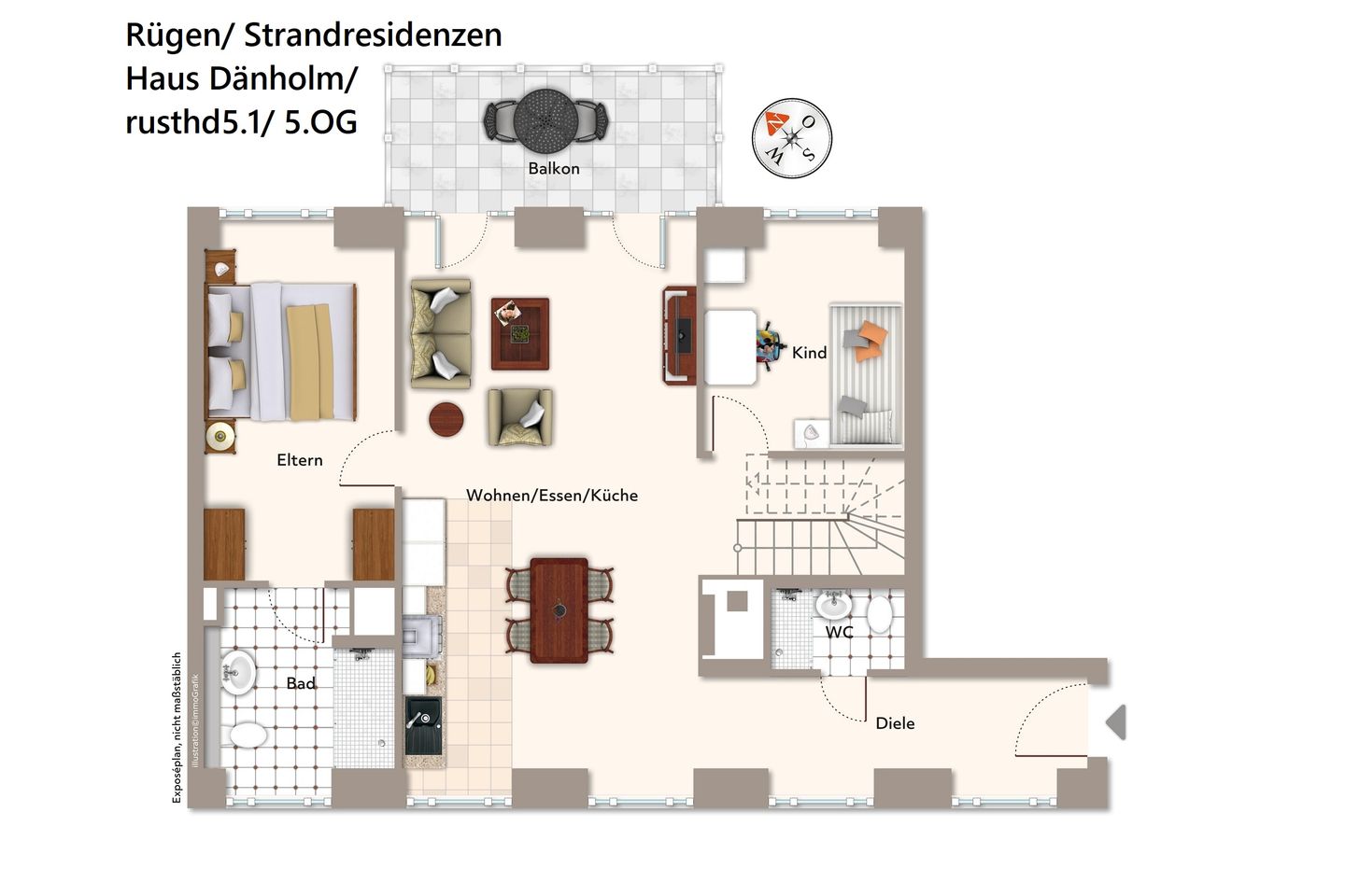 Strandresidenzen Binz-Prora Strandresidenzen Binz-Prora D5.1 Rügen - Grundriss
