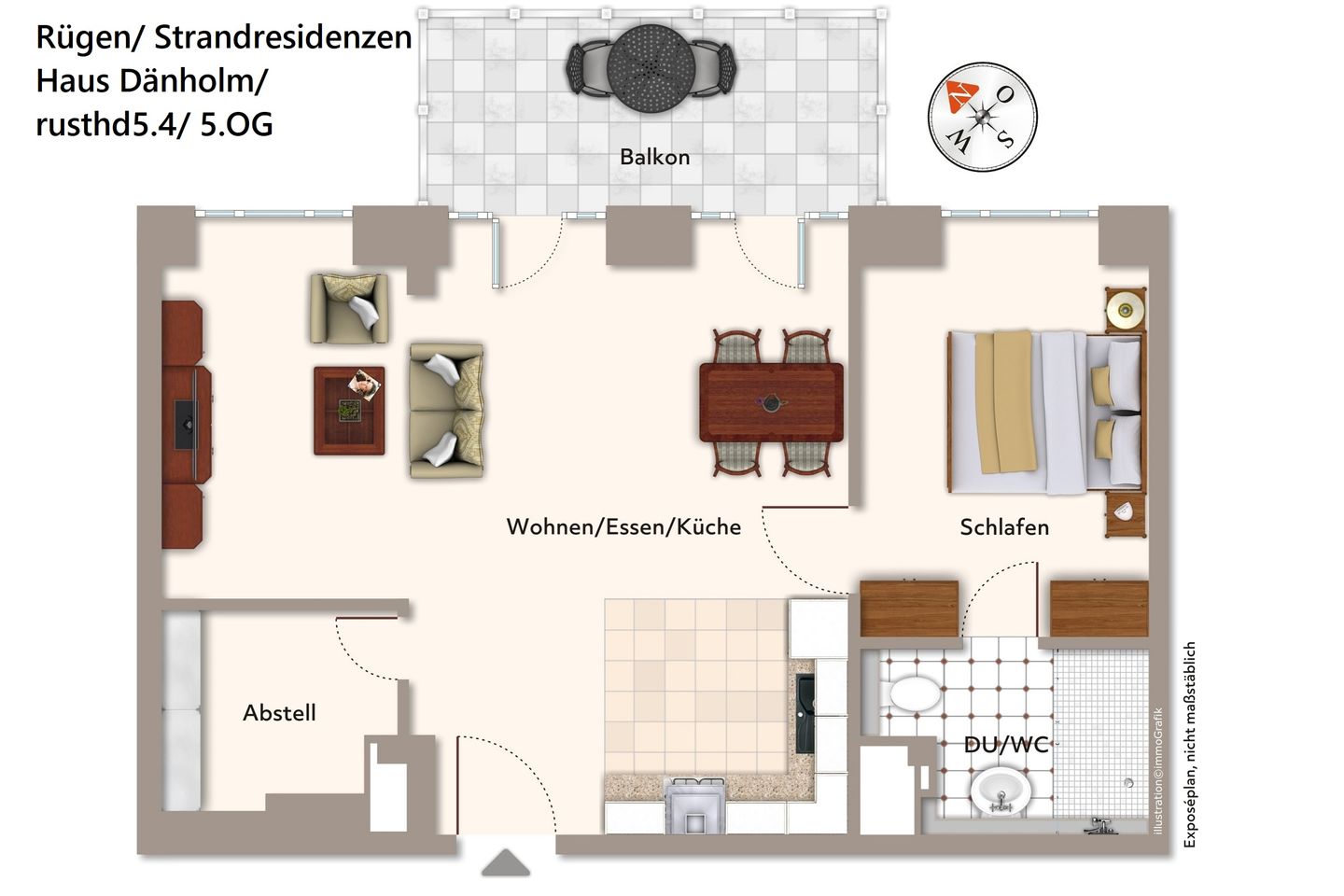 Strandresidenzen Binz-Prora Strandresidenzen Binz-Prora D5.4 Rügen - Grundriss