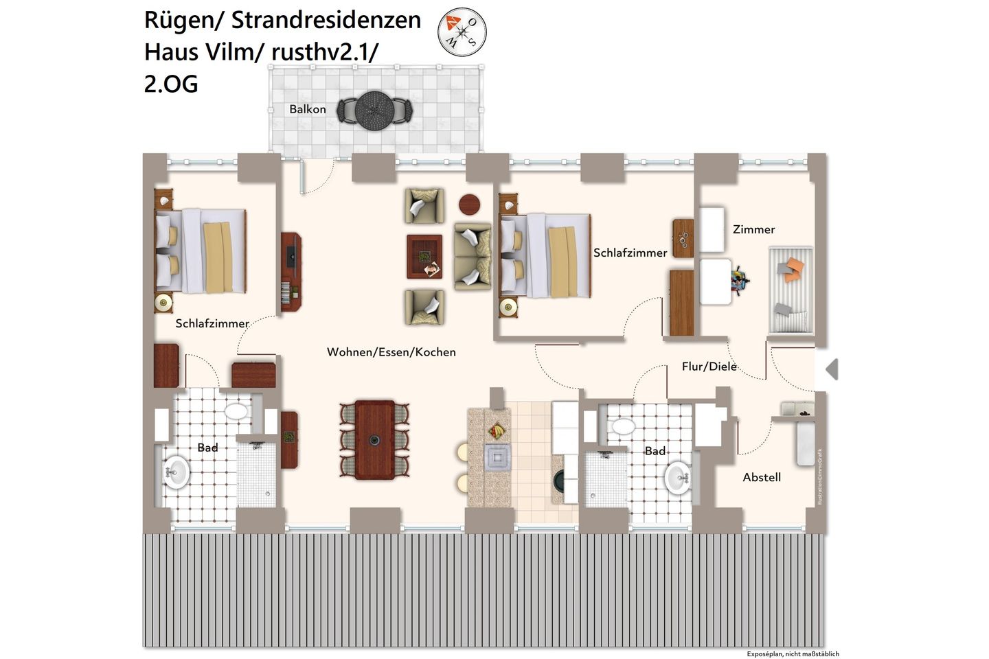 Strandresidenzen Binz-Prora Strandresidenzen Binz-Prora V2.1 Rügen - Grundriss
