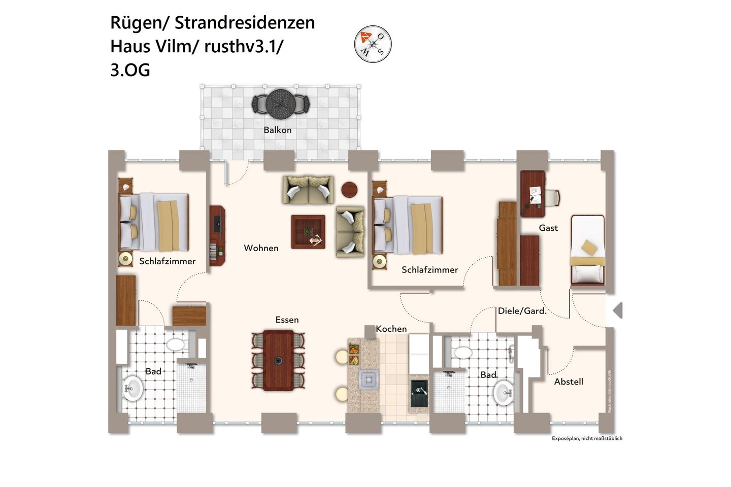 Strandresidenzen Binz-Prora Strandresidenzen Binz-Prora V3.1 Rügen - Grundriss