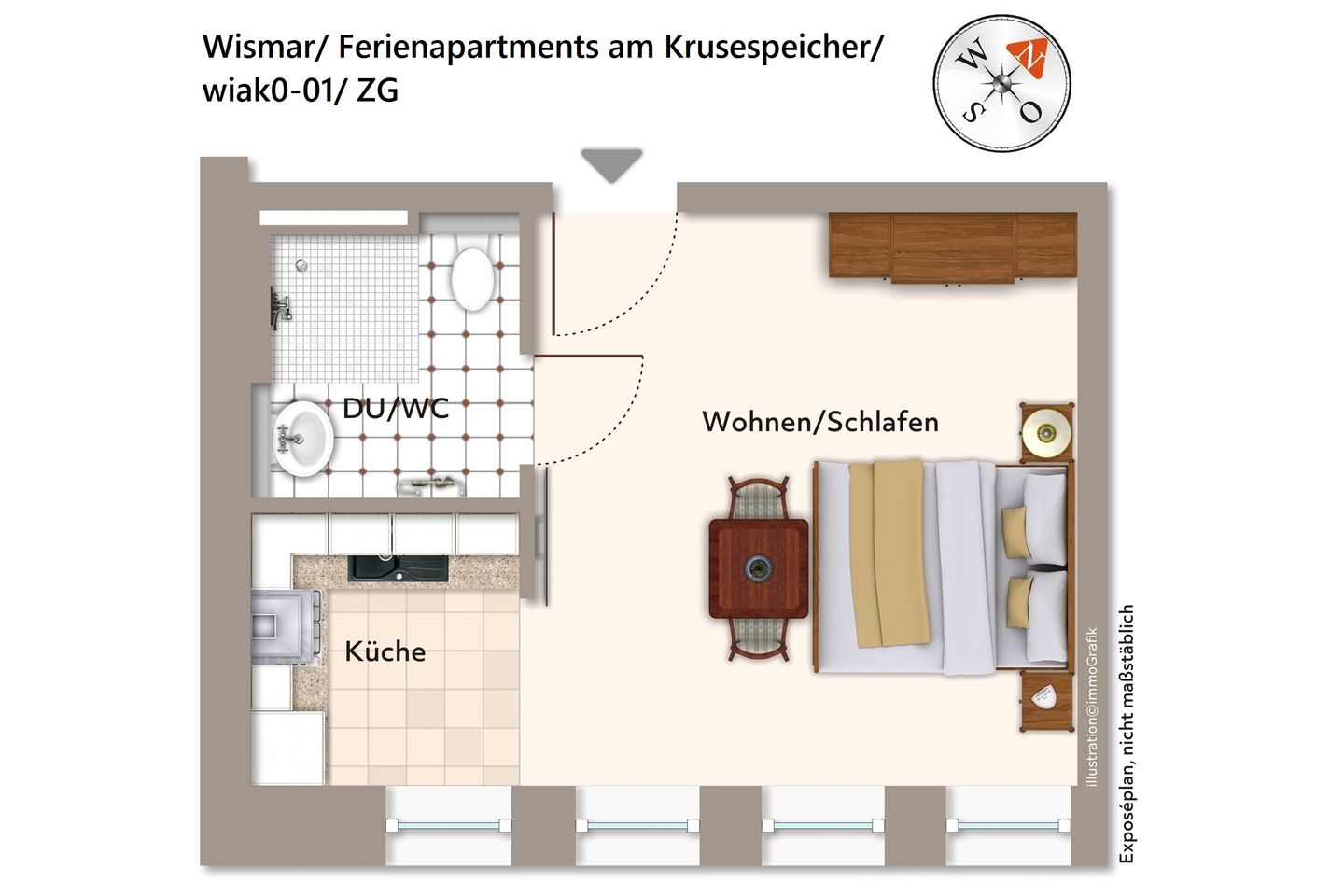 Ferienapartments am Krusespeicher Ferienapartments am Krusespeicher 0-01 Wismar -