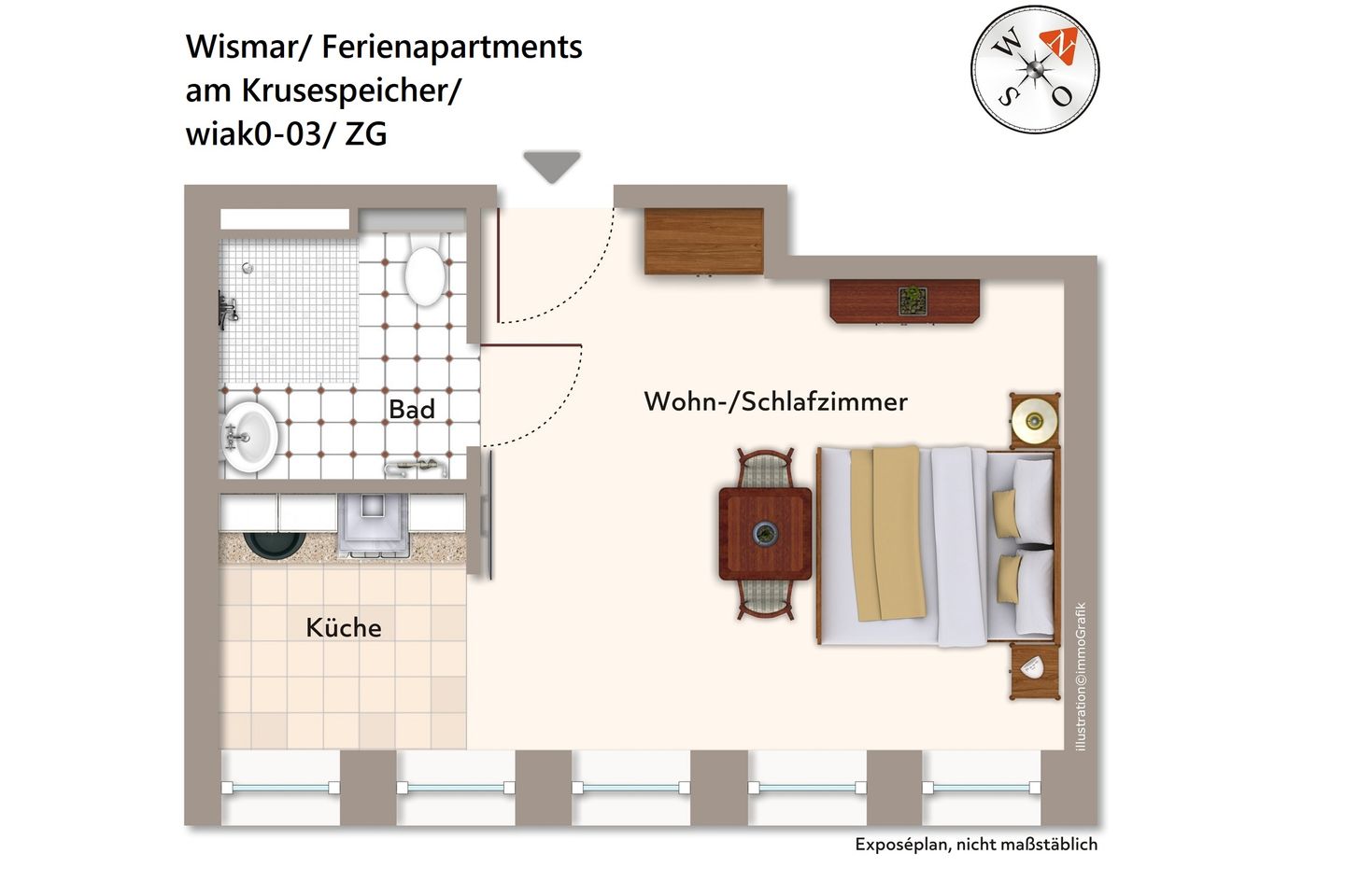 Ferienapartments am Krusespeicher Ferienapartments am Krusespeicher 0-03 Wismar -
