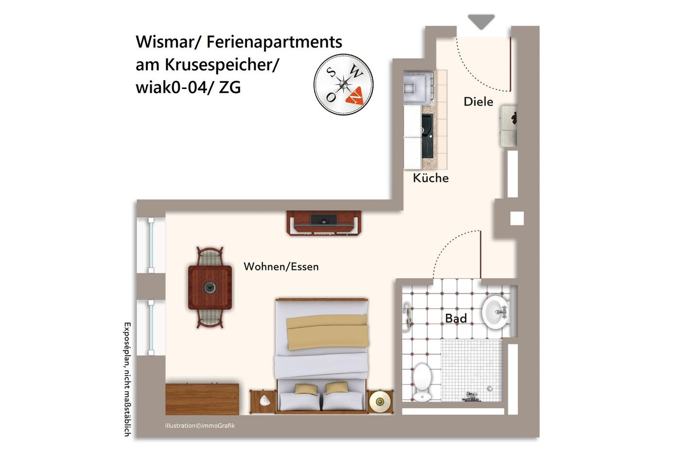 Ferienapartments am Krusespeicher Ferienapartments am Krusespeicher 0-04 Wismar -