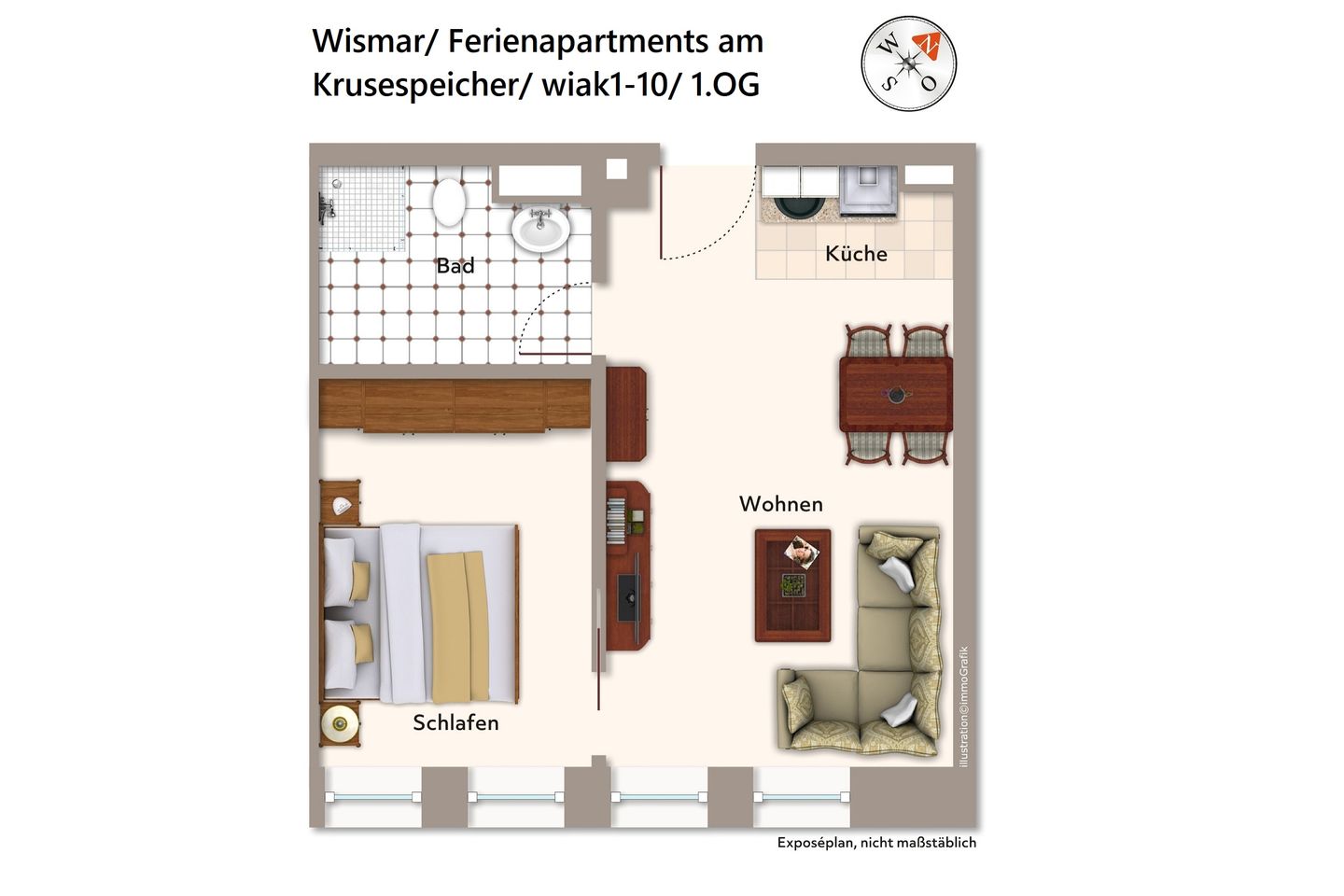 Ferienapartments am Krusespeicher Ferienapartments am Krusespeicher 1-10 Wismar - 