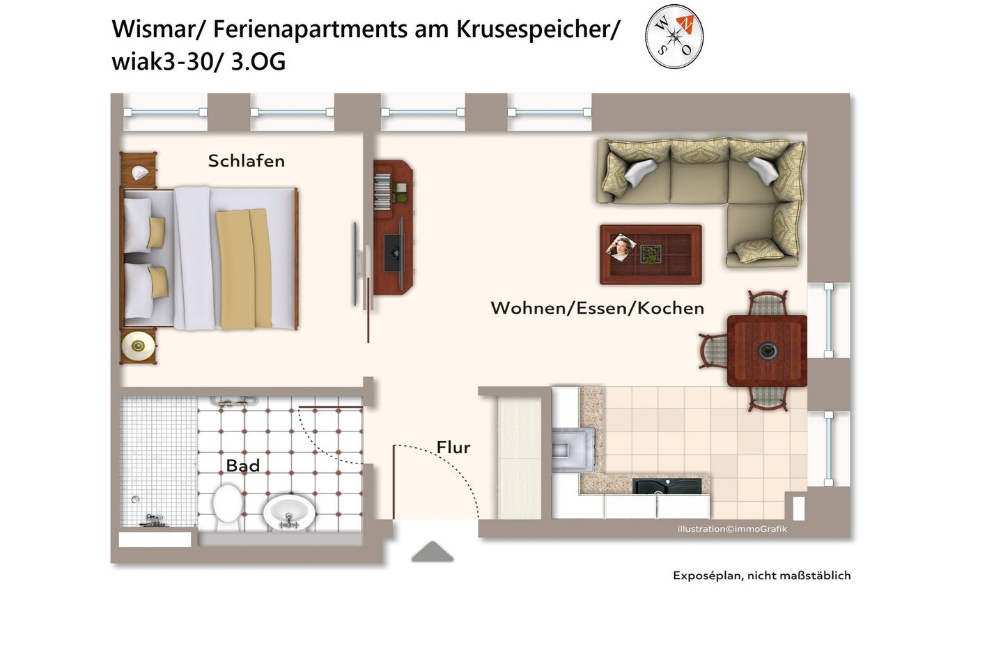 Ferienapartments am Krusespeicher Ferienapartments am Krusespeicher 3-30 Wismar -