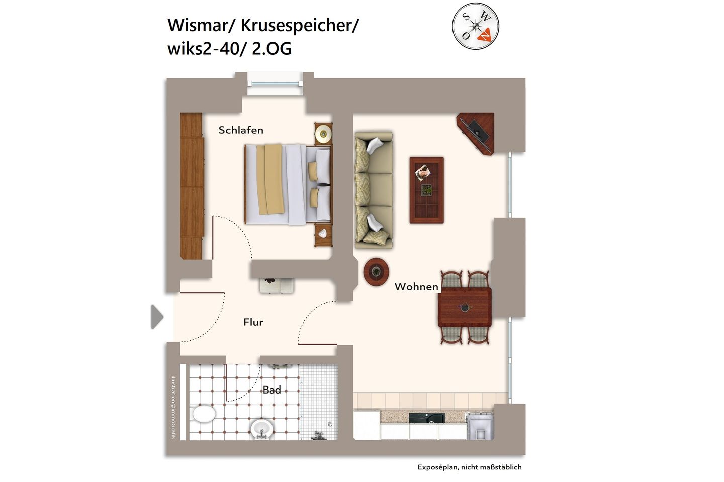 Krusespeicher Krusespeicher 2-40 Wismar - Grundriss