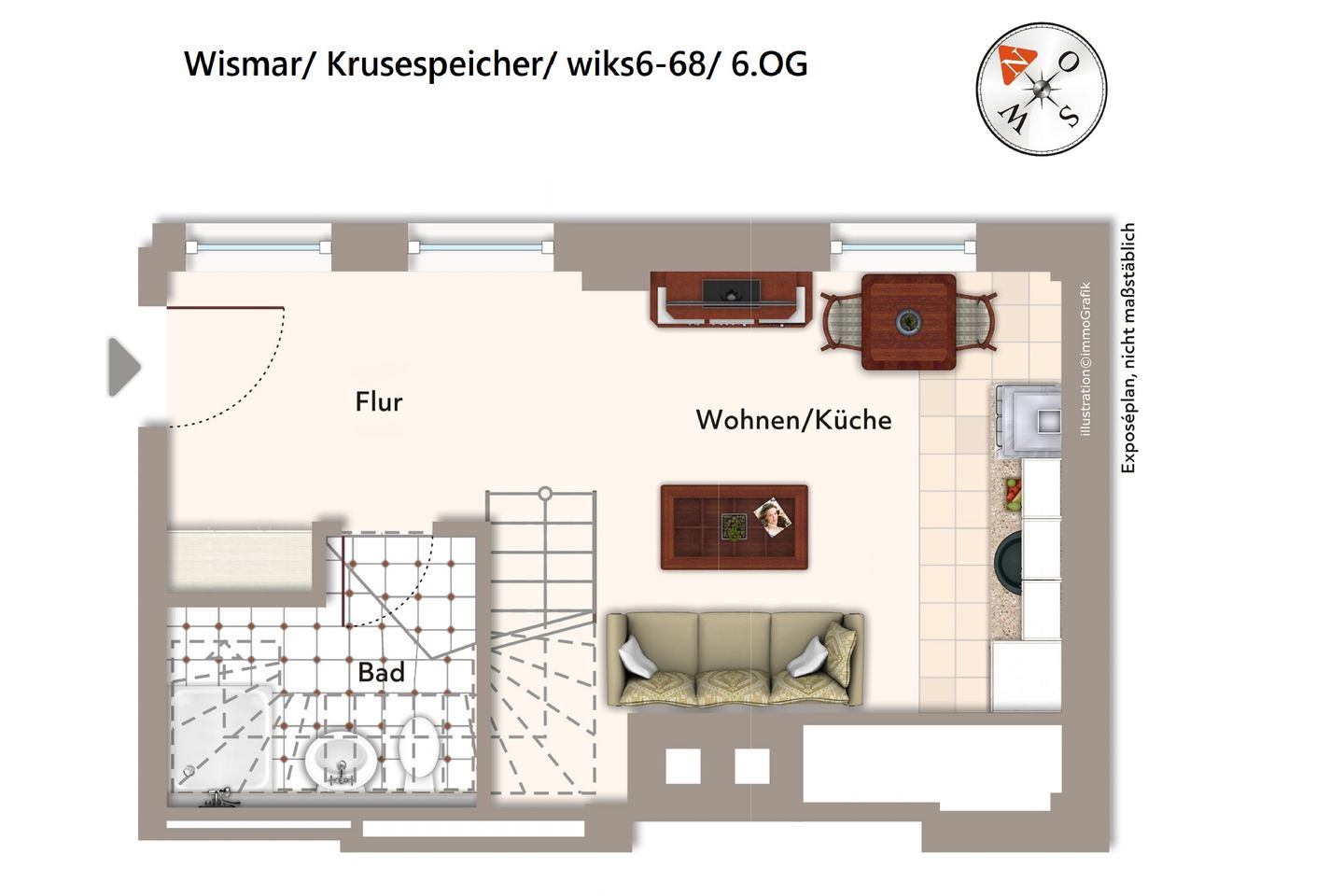 Krusespeicher Krusespeicher 6-68 Wismar - Grundriss