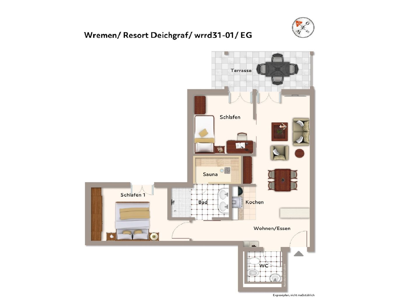 Resort Deichgraf Resort Deichgraf 31-01 Wremen - Grundriss