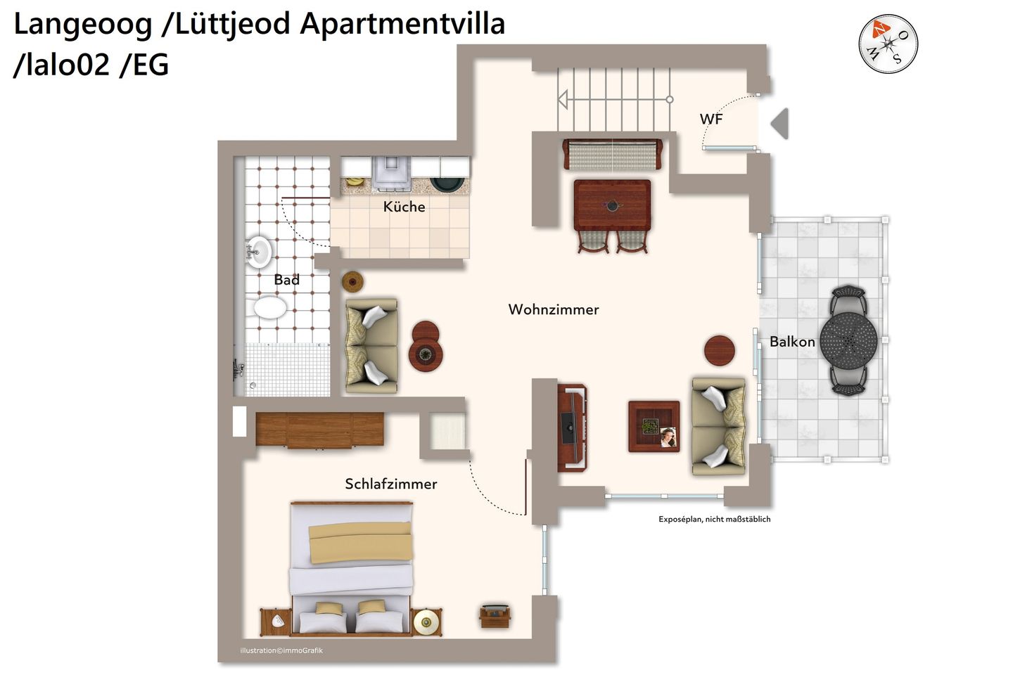 Lüttjeod Apartmentvilla Lüttjeod Apartmentvilla 02 Langeoog - Grundriss
