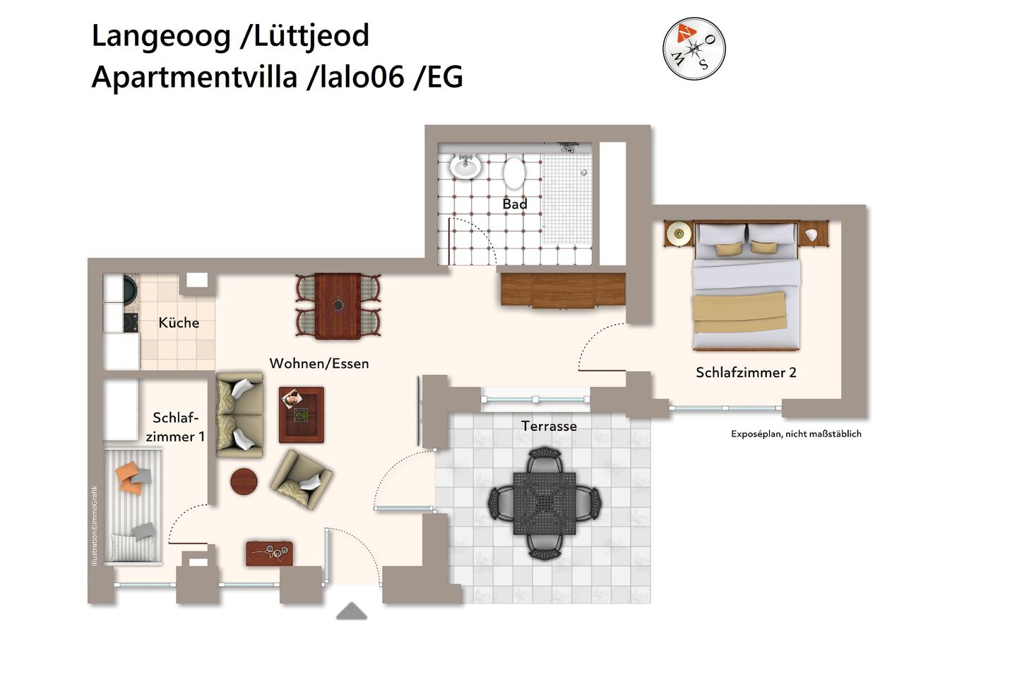 Lüttjeod Apartmentvilla Lüttjeod Apartmentvilla 06 Langeoog - Grundriss