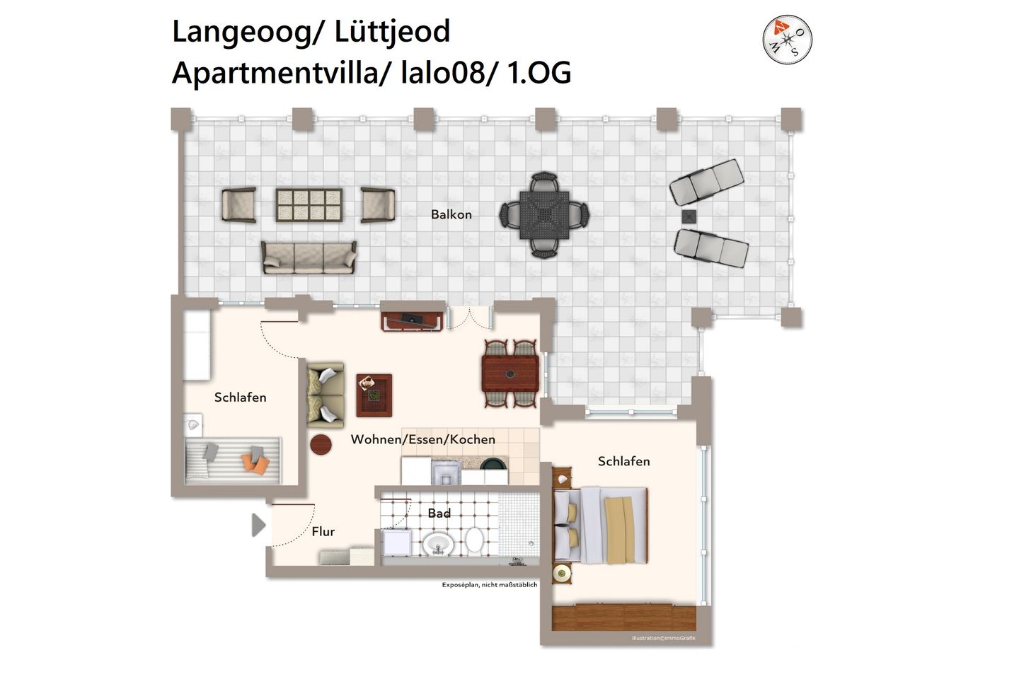 Lüttjeod Apartmentvilla Lüttjeod Apartmentvilla 08 Langeoog - Grundriss