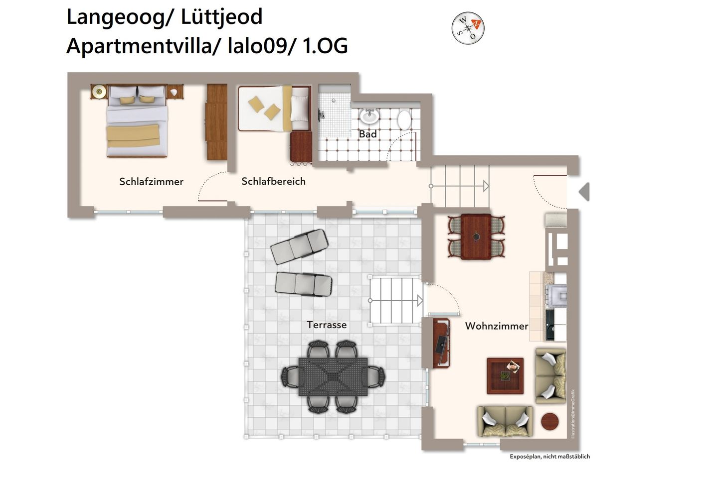 Lüttjeod Apartmentvilla Lüttjeod Apartmentvilla 09 Langeoog - Grundriss