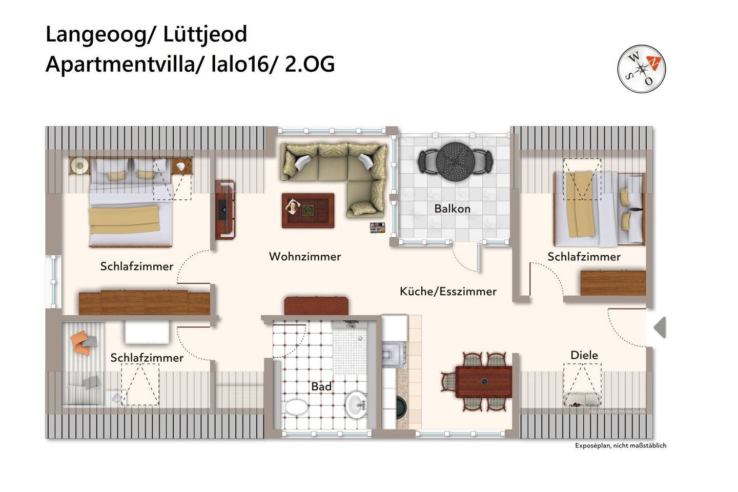 Lüttjeod Apartmentvilla Lüttjeod Apartmentvilla 16 Langeoog - Grundriss