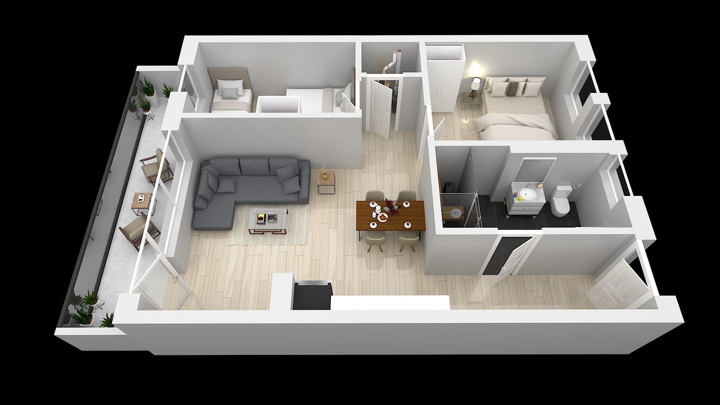 Gebirgsresort Ferienwohnung Schanzenblick Winterberg - Grundriss