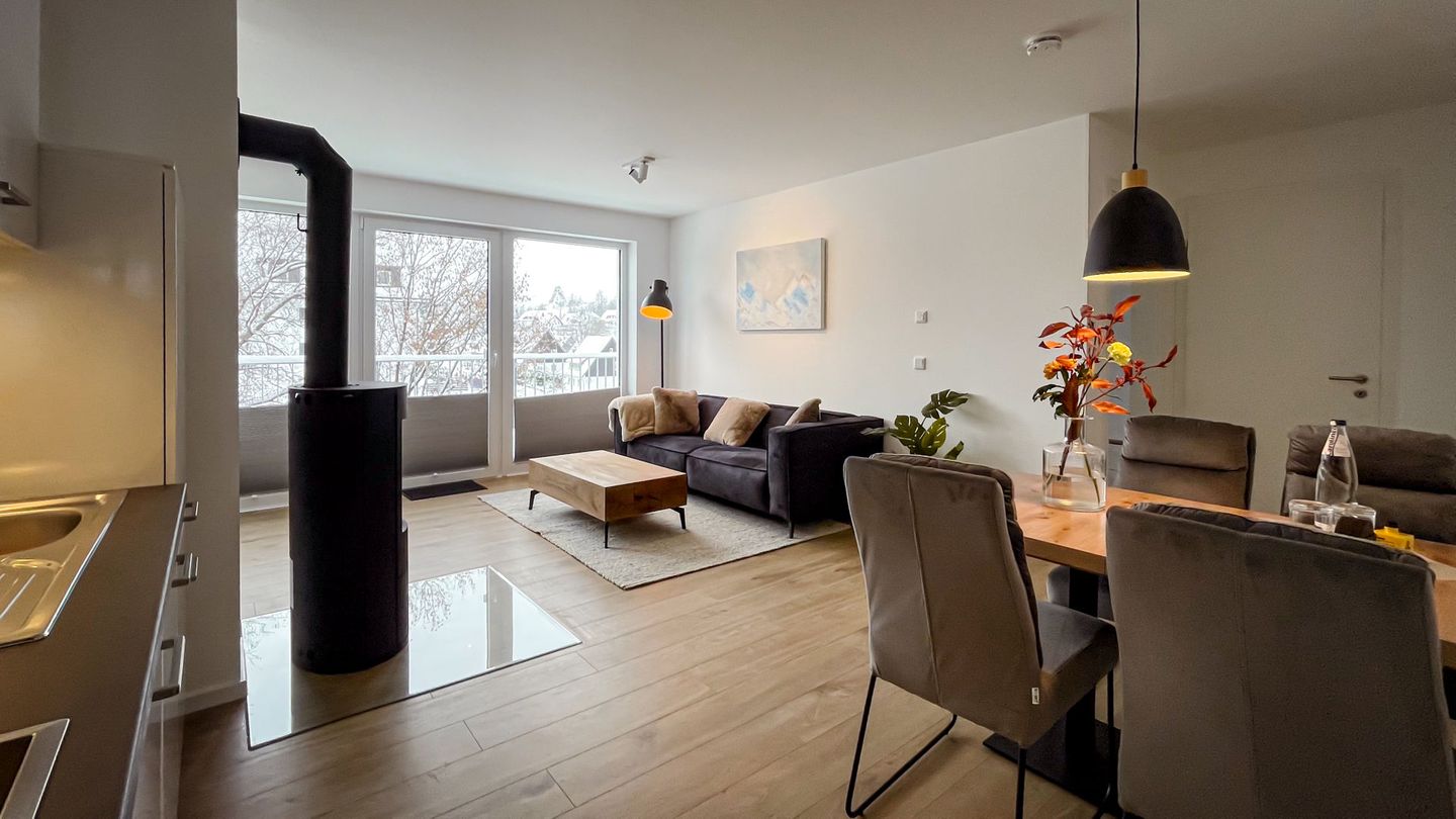 Gebirgsresort Ferienwohnung Schanzenblick Winterberg - Wohnzimmer