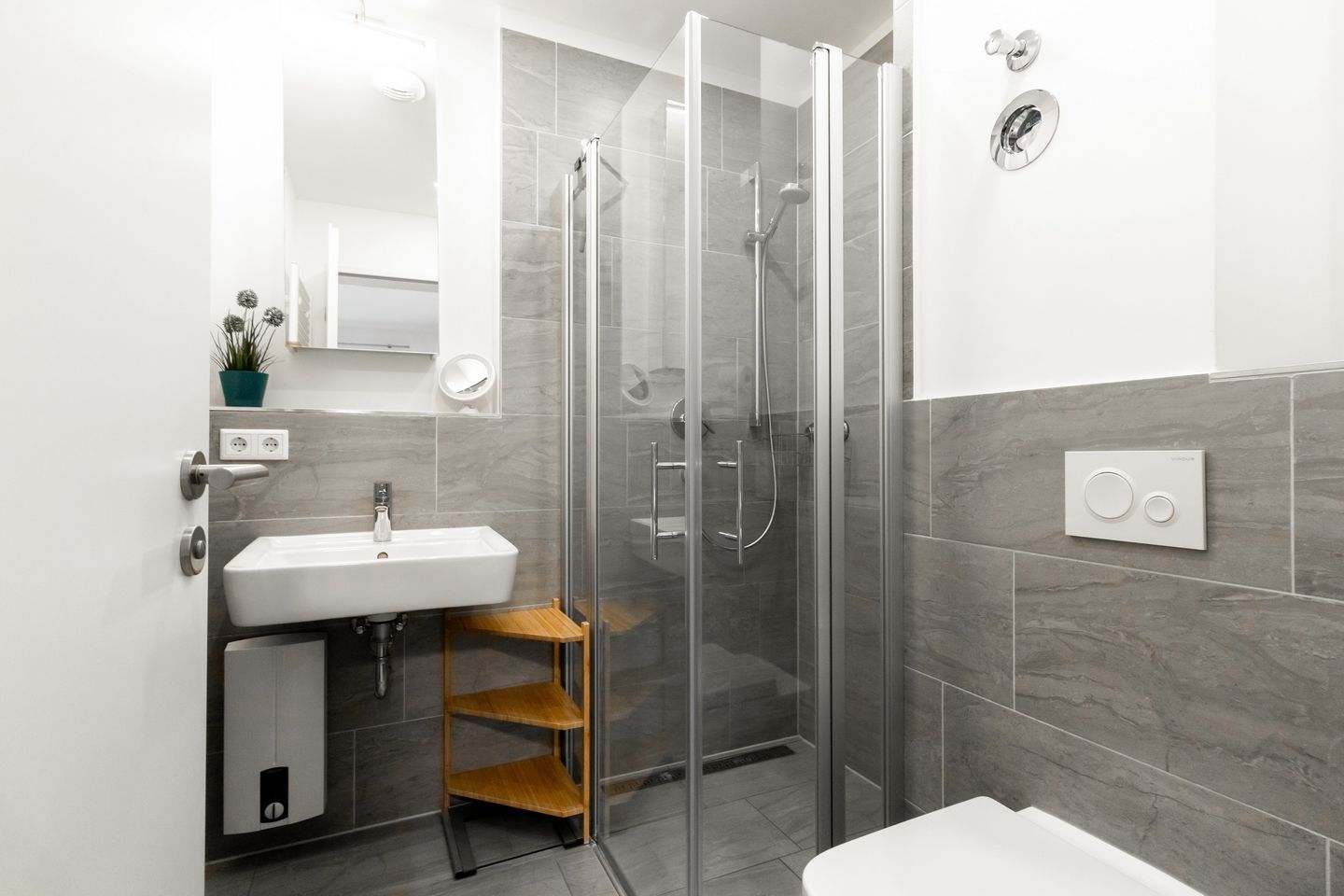 Ohlerich Speicher Ohlerich Speicher 1-01 Wismar - Badezimmer mit Dusche