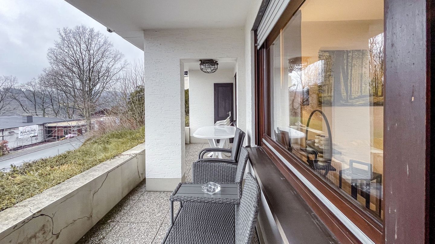  Ferienwohnung am See Winterberg-Niedersfeld - Balkon