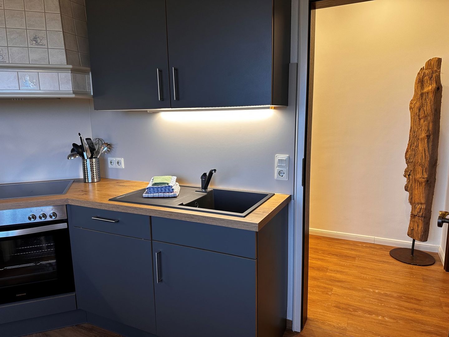 Haus Waasfrees Haushälfte Habel Mehrgenerationenhaus mit Meerblick direkt am Wasser mit Terrasse und Garten Steenodde auf Amrum - 