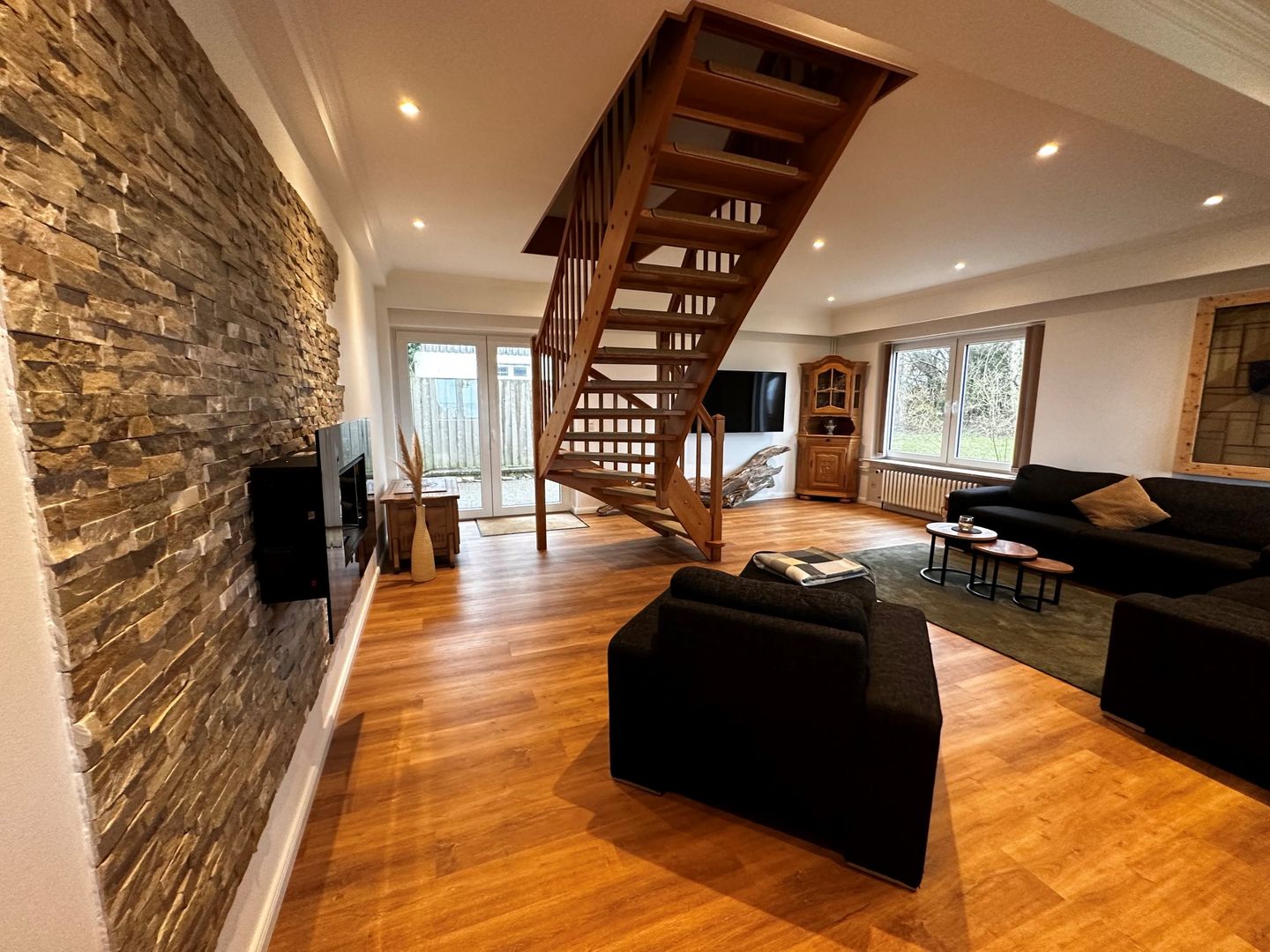 Haus Waasfrees Haushälfte Habel Mehrgenerationenhaus mit Meerblick direkt am Wasser mit Terrasse und Garten Steenodde auf Amrum - 