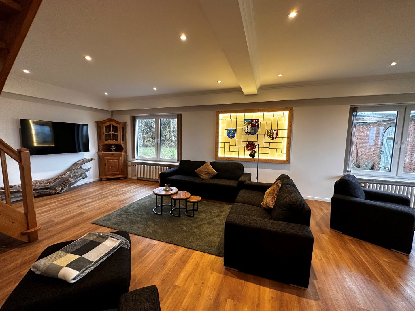 Haus Waasfrees Haushälfte Habel Mehrgenerationenhaus mit Meerblick direkt am Wasser mit Terrasse und Garten Steenodde auf Amrum - 